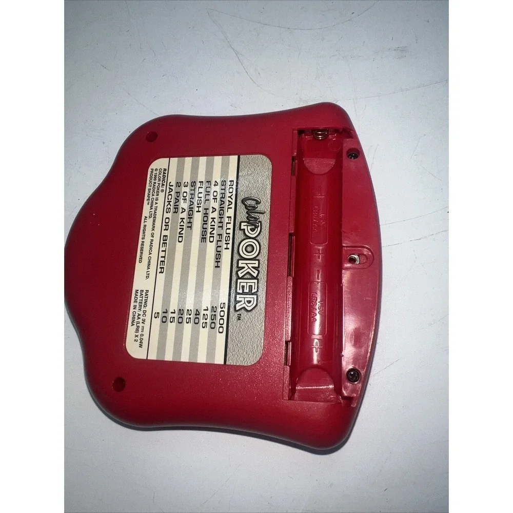 Radica Hand Held Color Poker Electronic Game